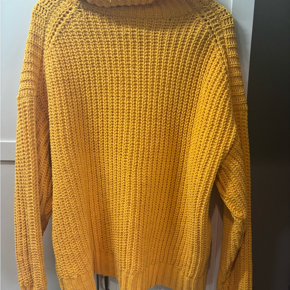 Cozy Yellow Knit Sweater